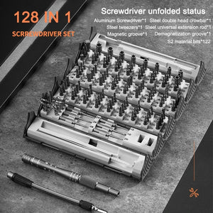 128 in 1 Portable Screw Drivers Kit