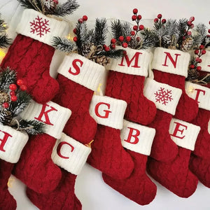 Knitted Letter Stocking